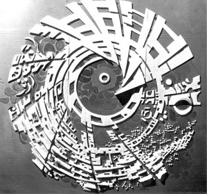 История Ауровиля: Предварительная модель «Галактики», начало 1967г.